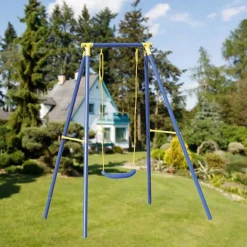 Garnero Arredamenti Altalena da giardino per bambini 1 posto 137x182cm acciaio Ludo Hot