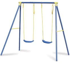 Garnero Arredamenti Altalena da giardino per bambini 2 posti 209x142cm acciaio Sissi Sale