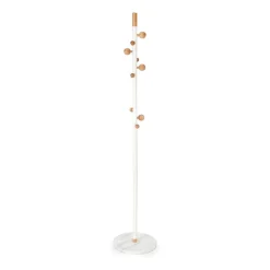 Garnero Arredamenti Appendiabiti da ingresso 35x183h cm rovere bianco Yuma Sale