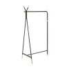 Garnero Arredamenti Appendiabiti da ingresso 91x165h cm moderno in acciaio nero rovere Shira Outlet