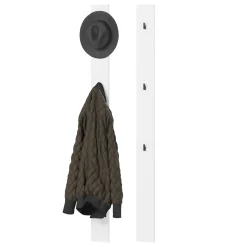 Garnero Arredamenti Appendiabiti da parete 13x163h cm bianco Accent Bianco Opaco Outlet