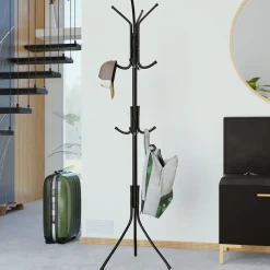 Garnero Arredamenti Appendiabiti da terra 35xh175 cm design moderno Elena Nero