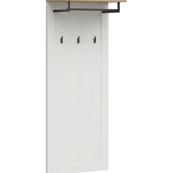 Garnero Arredamenti Appendiabiti 59x143h cm da parete bianco frassinato rovere Lars Discount