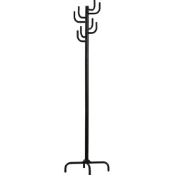 Garnero Arredamenti Appendiabiti Ø30x176h cm moderno acciaio nero Satori Sale