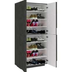 Garnero Arredamenti Armadio scarpiera 80x168h cm 4 ante Zenzero Ossido Best