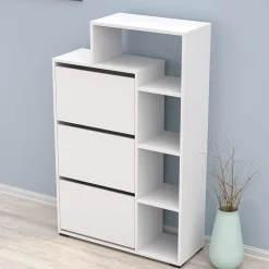 Garnero Arredamenti Armadio scarpiera 90x143h cm bianco opaco Connie Best