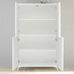 Garnero Arredamenti Armadio soggiorno 104x174h cm 4 ante moderno Tosca Bianco Lucido Discount