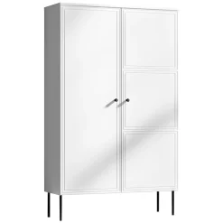 Garnero Arredamenti Armadio soggiorno 100x166h cm 2 ante Stark Bianco Opaco Sale
