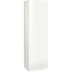 Garnero Arredamenti Armadio soggiorno 60x200h cm moderno Candia Gihome® Bianco Lucido New