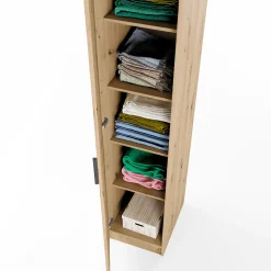 Garnero Arredamenti Armadio 40x191h cm 1 anta moderno Marzia Rovere Rustico Hot