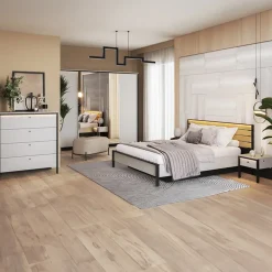 Garnero Arredamenti Armadio 250x215h cm 4 ante battenti con specchio con LED grigio nero Luna Outlet