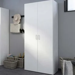 Garnero Arredamenti Armadio 78x176h cm 2 ante battenti bianco opaco Light Gihome®