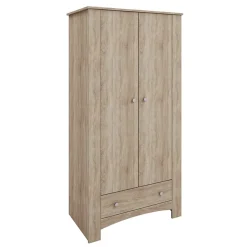 Garnero Arredamenti Armadio 90x181h cm 2 ante con cassetto rovere sonoma Londra Sale