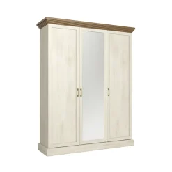 Garnero Arredamenti Armadio 157x197h cm 3 ante con specchio pino frassinato rovere Blend Clearance