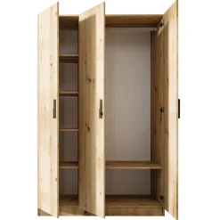 Garnero Arredamenti Armadio 120x191h cm 3 ante design Rodari Rovere Rustico Hot