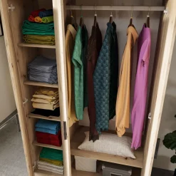 Garnero Arredamenti Armadio 120x191h cm 3 ante design Rodari Rovere Rustico Hot