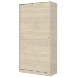 Garnero Arredamenti Armadio 100x204h cm 2 ante moderno scorrevoli Royal Rovere Outlet