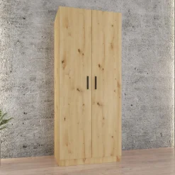 Garnero Arredamenti Armadio 80x191h cm 2 ante moderno Ilario Rovere Rustico Clearance