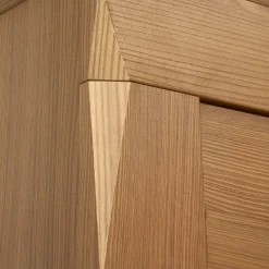 Garnero Arredamenti Armadio 102x202h cm 2 ante rovere scuro Lucca Discount