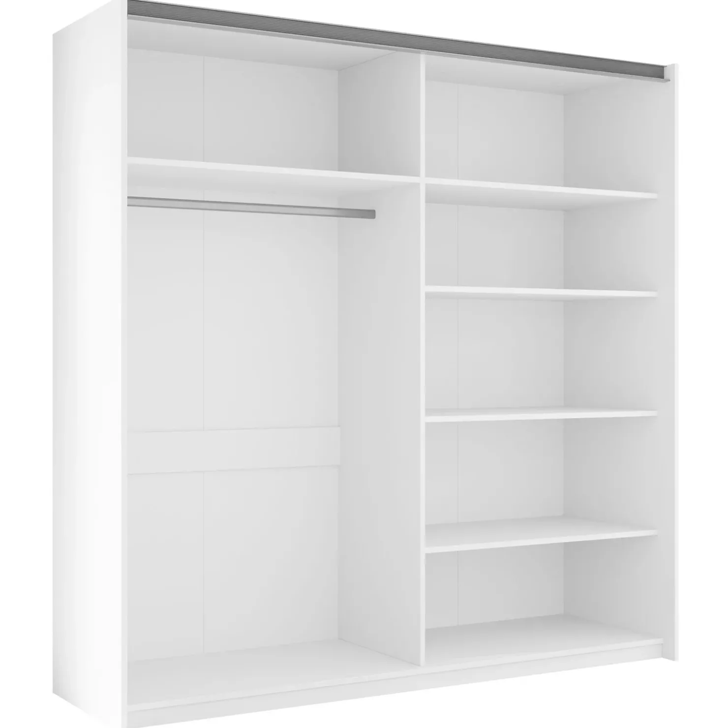 Garnero Arredamenti Armadio 200x210h cm 2 ante scorrevoli con specchio bianco Lilly Best