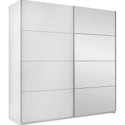 Garnero Arredamenti Armadio 200x210h cm 2 ante scorrevoli con specchio bianco Lilly Best