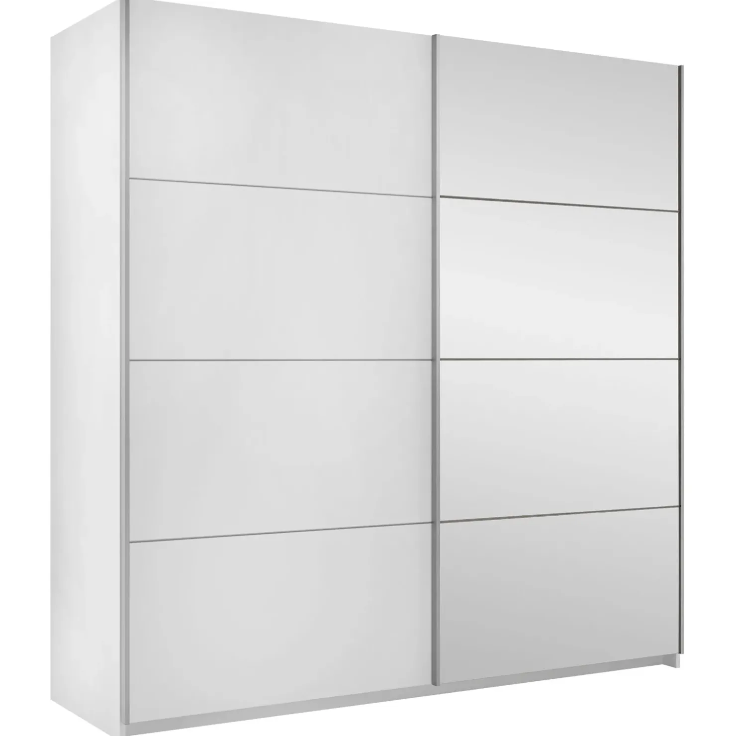Garnero Arredamenti Armadio 200x210h cm 2 ante scorrevoli con specchio bianco Lilly Best
