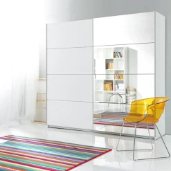 Garnero Arredamenti Armadio 180x210h cm 2 ante scorrevoli Pascal Gihome® Bianco Opaco Discount