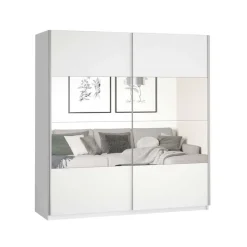 Garnero Arredamenti Armadio 180x210h cm 2 ante scorrevoli Pascal Gihome® Bianco Opaco Discount