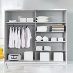 Garnero Arredamenti Armadio 180x210h cm 2 ante scorrevoli Pascal Gihome® Bianco Opaco Discount