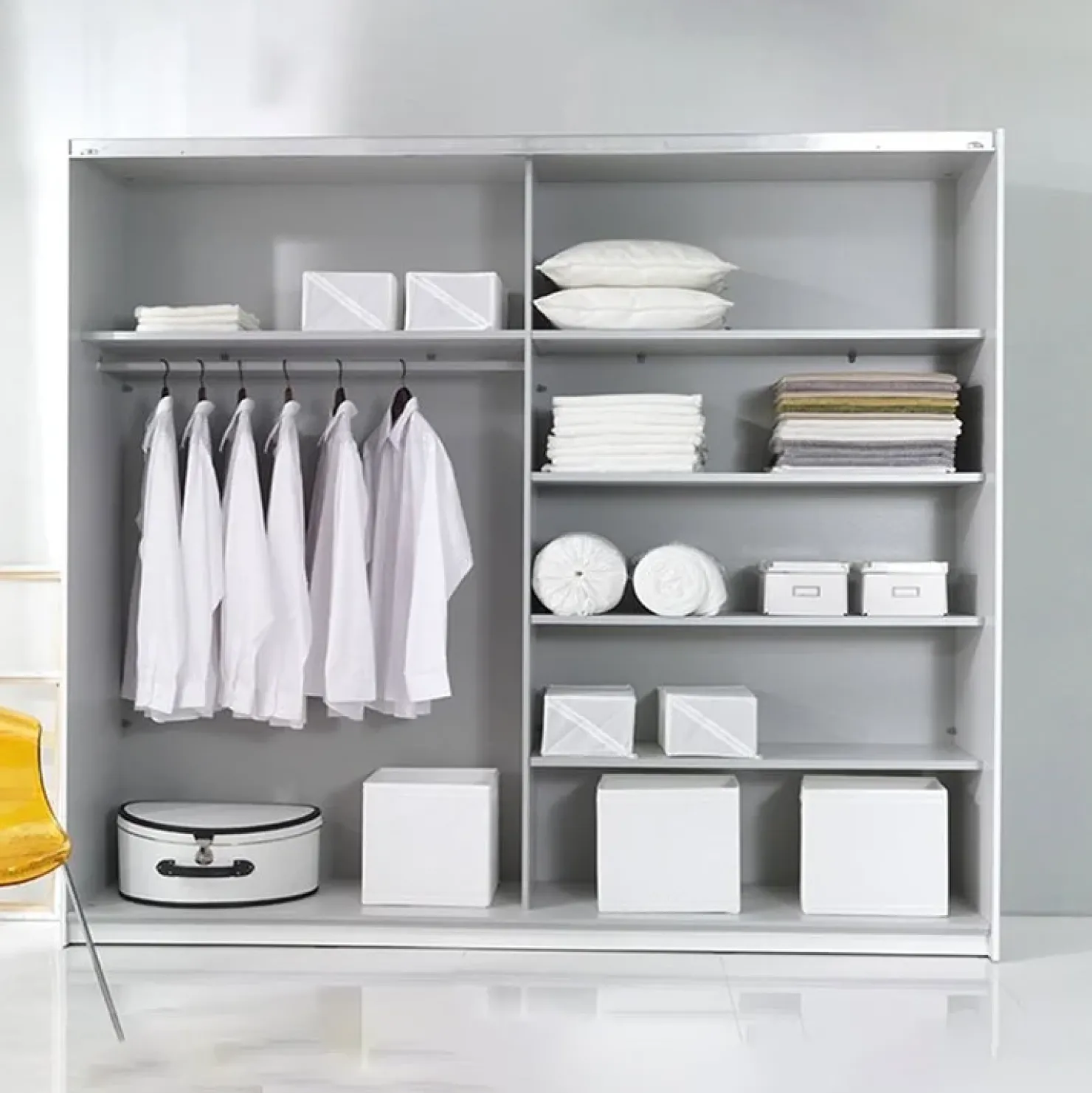 Garnero Arredamenti Armadio 180x210h cm 2 ante scorrevoli Pascal Gihome® Bianco Opaco Discount