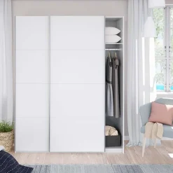 Garnero Arredamenti Armadio 150X200h cm 2 ante scorrevoli bianco opaco Taylor Best