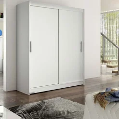 Garnero Arredamenti Armadio 150x200h cm 2 ante scorrevoli design bianco Vilma Bianco Opaco Best