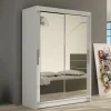 Garnero Arredamenti Armadio 120x200h cm 2 ante scorrevoli con specchio bianco Tancredi Sale