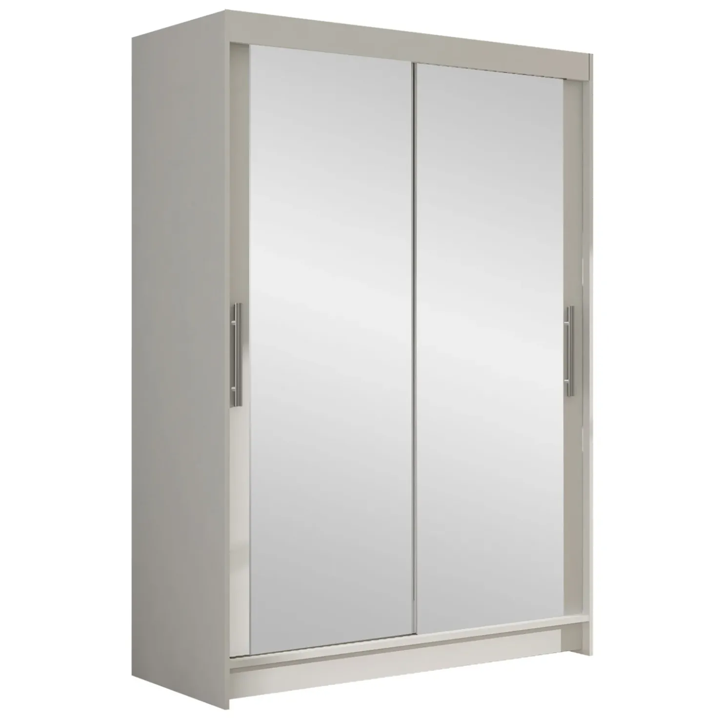 Garnero Arredamenti Armadio 120x200h cm 2 ante scorrevoli con specchio bianco Tancredi Sale
