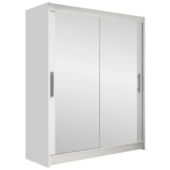 Garnero Arredamenti Armadio 150x200h cm 2 ante scorrevoli con specchio bianco Lunysia Sale