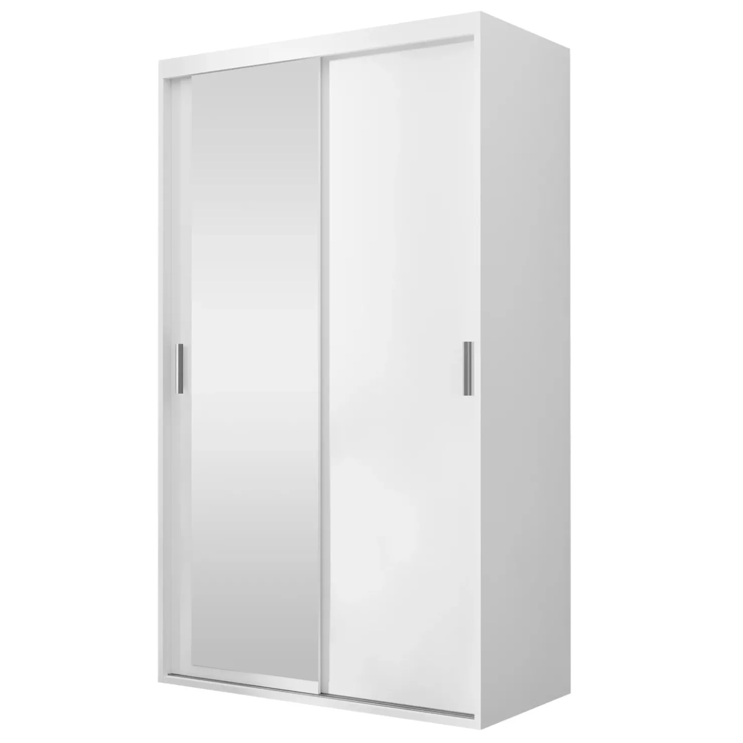 Garnero Arredamenti Armadio 120x205h cm 2 ante scorrevoli con specchio bianco Boselia Sale