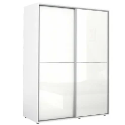 Garnero Arredamenti Armadio 150x200h cm 2 ante scorrevoli Roma Bianco Lucido Best