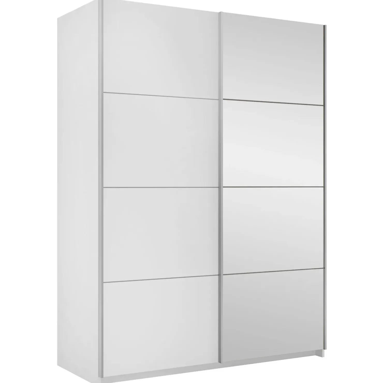 Garnero Arredamenti Armadio 150x210h cm 2 ante scorrevoli con specchio bianco Lilly Sale
