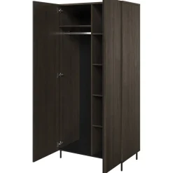 Garnero Arredamenti Armadio 92x196h cm 2 ante wengè Blackwood Hot