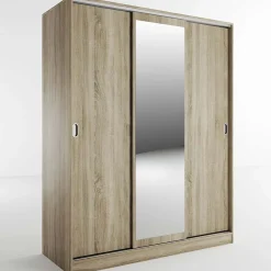 Garnero Arredamenti Armadio 150x191h cm scorrevole con specchio sonoma Collodi Rovere Outlet