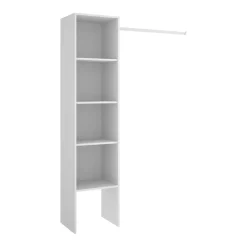 Garnero Arredamenti Cabina armadio 138x185h cm 4 ripiani con appendiabiti  bianco Fernando Bianco Opaco Clearance