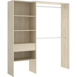 Garnero Arredamenti Cabina armadio 160x187h cm allungabile moderno aperto Mobik Rovere Sale