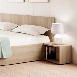 Garnero Arredamenti Camera completa matrimoniale con contenitore rovere bianco opaco Vieste New