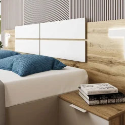 Garnero Arredamenti Camera da letto completa matrimoniale quercia bianco opaco Volga Outlet