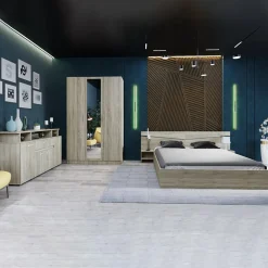 Garnero Arredamenti Camera da letto completa matrimoniale sonoma Camilla 3 Rovere Hot