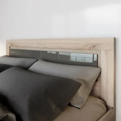 Garnero Arredamenti Camera da letto completa matrimoniale rovere antracite lucido Senna Online