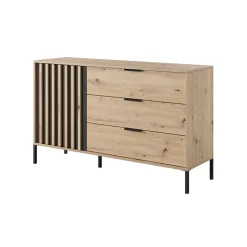 Garnero Arredamenti Camera da letto completa matrimoniale moderna rovere antracite Rubik Hot