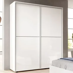 Garnero Arredamenti Camera da letto completa matrimoniale moderna Roma Bianco Lucido