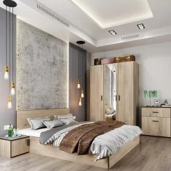 Garnero Arredamenti Camera da letto completa matrimoniale rovere sonoma Iglesia Clearance