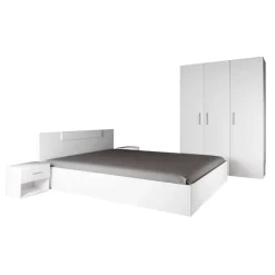 Garnero Arredamenti Camera da letto moderna completa matrimoniale bianco opaco Verona Hot
